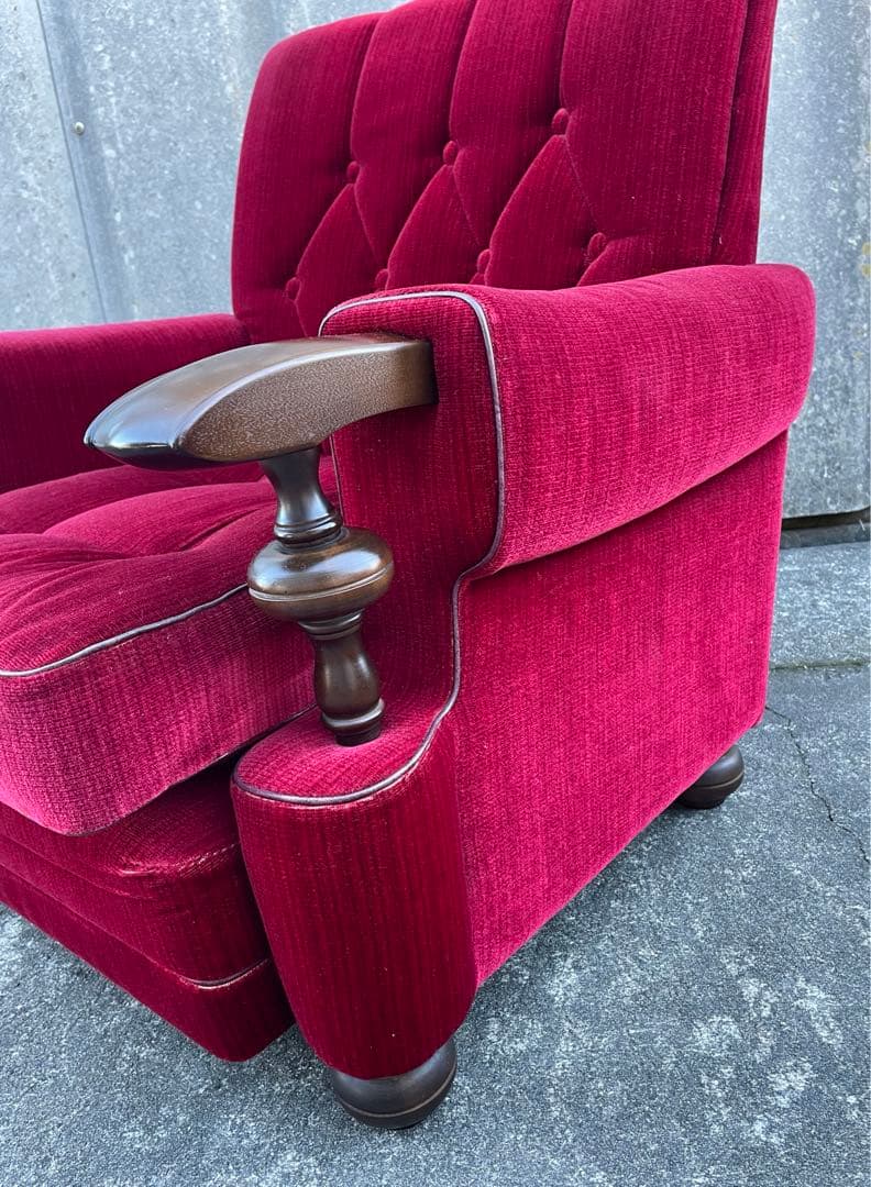 モリシゲ家具/MORISHIGE/オリーブ印/高級/1Pソファ/アームソファ/①