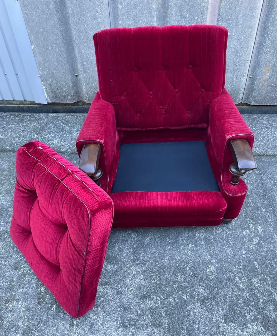 モリシゲ家具/MORISHIGE/オリーブ印/高級/1Pソファ/アームソファ/①