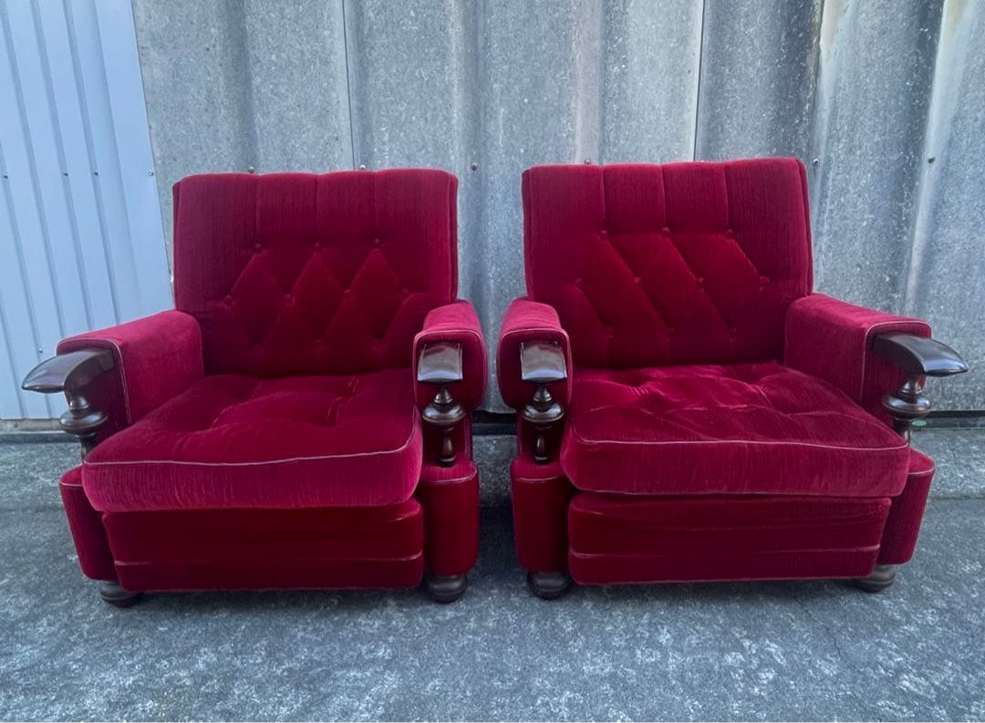 モリシゲ家具/MORISHIGE/オリーブ印/高級/1Pソファ/アームソファ/①