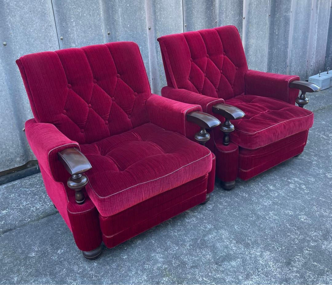 モリシゲ家具/MORISHIGE/オリーブ印/高級/1Pソファ/アームソファ/①