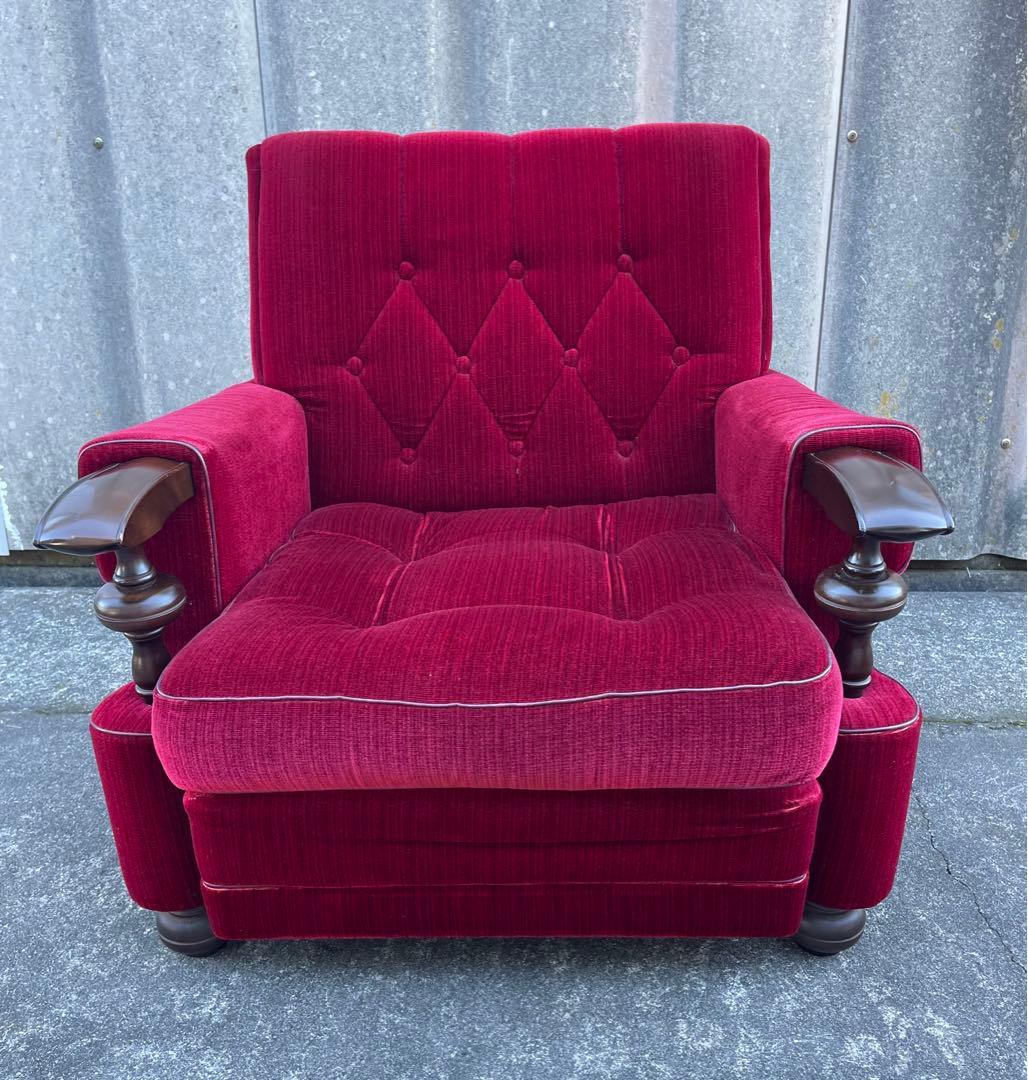 モリシゲ家具/MORISHIGE/オリーブ印/高級/1Pソファ/アームソファ/①