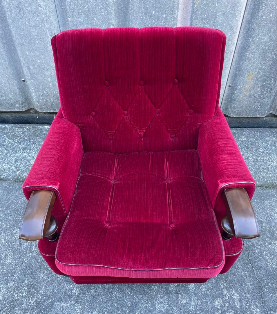 モリシゲ家具/MORISHIGE/オリーブ印/高級/1Pソファ/アームソファ/①