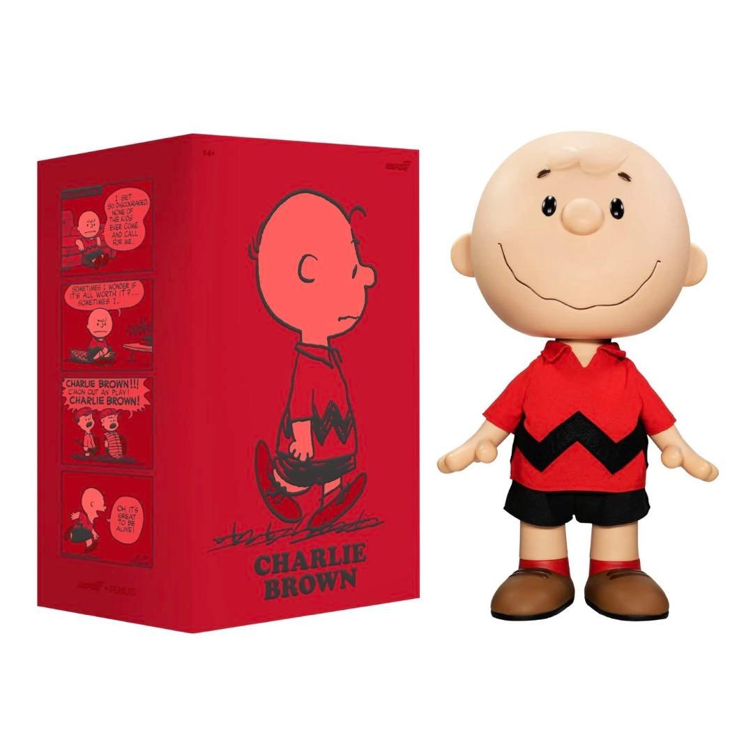 PEANUTS スヌーピー チャーリーブラウン 大型 フィギュア限定Super7