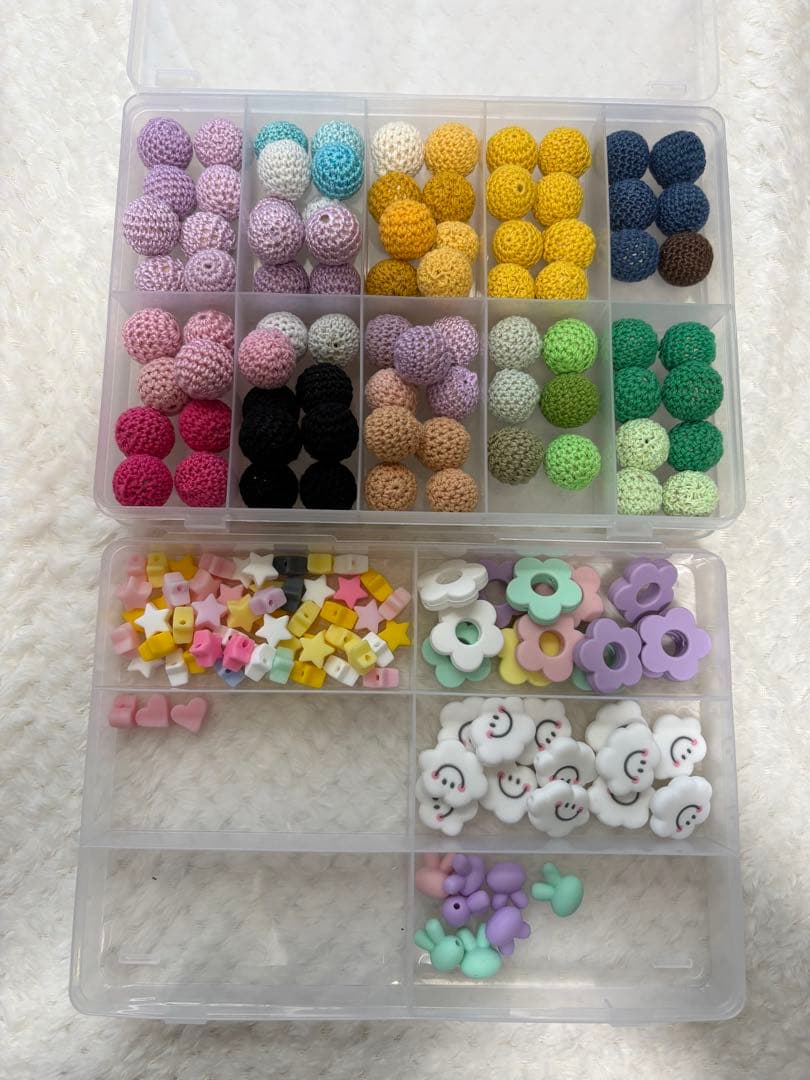 歯固めジュエリー　パーツ　シリコンビーズ　木製パーツ　まとめ売り