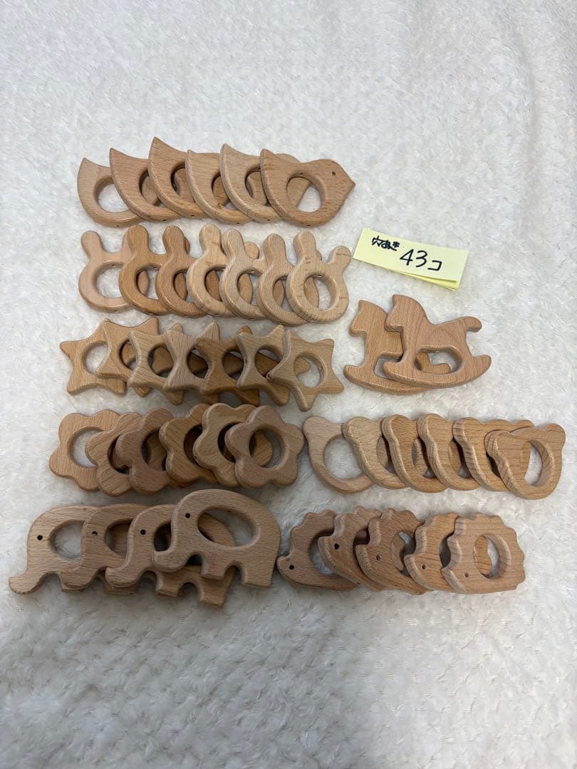 歯固めジュエリー　パーツ　シリコンビーズ　木製パーツ　まとめ売り