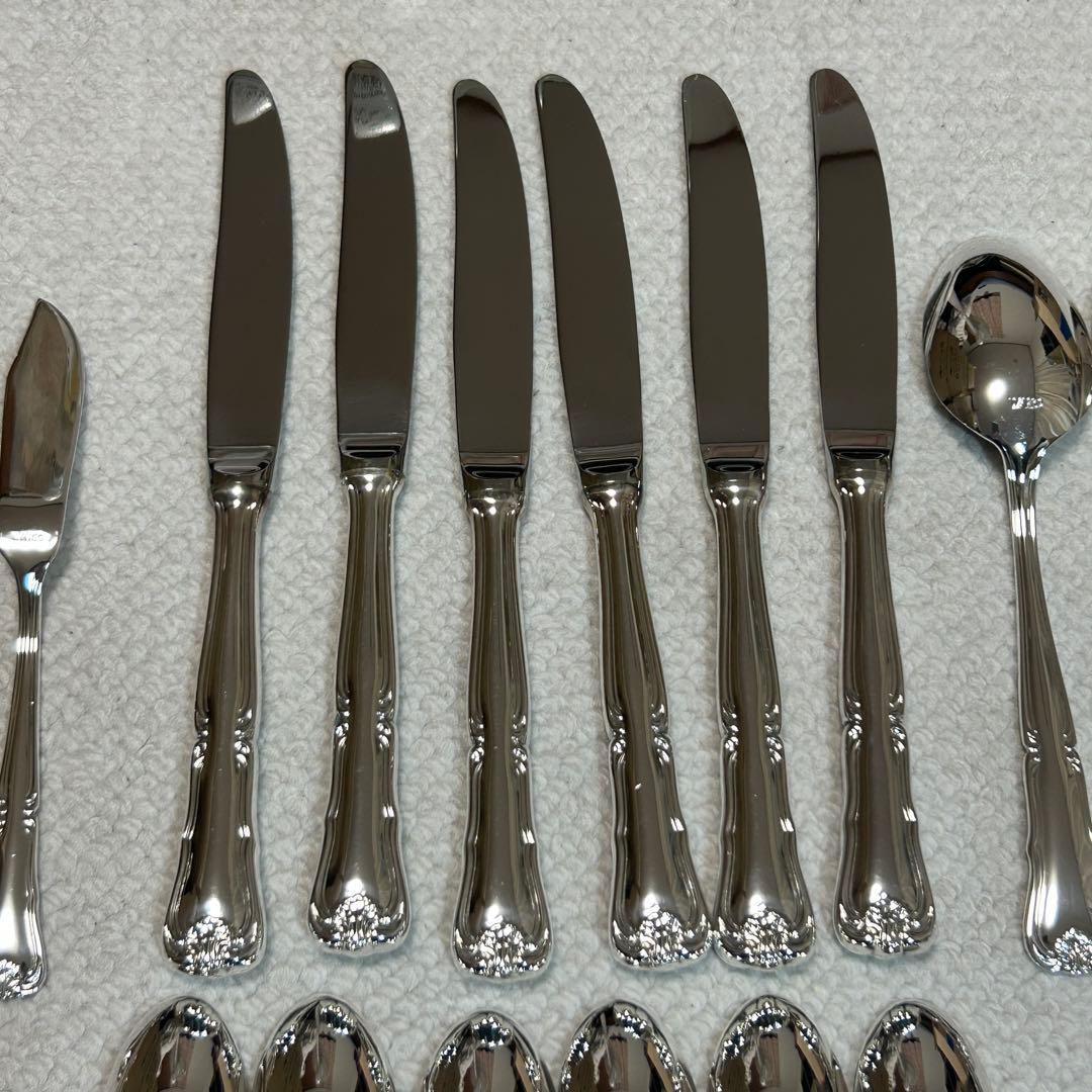 新品未使用品　WAKO　銀座和光　銀仕上げ　カトラリーセット　11種類　41本