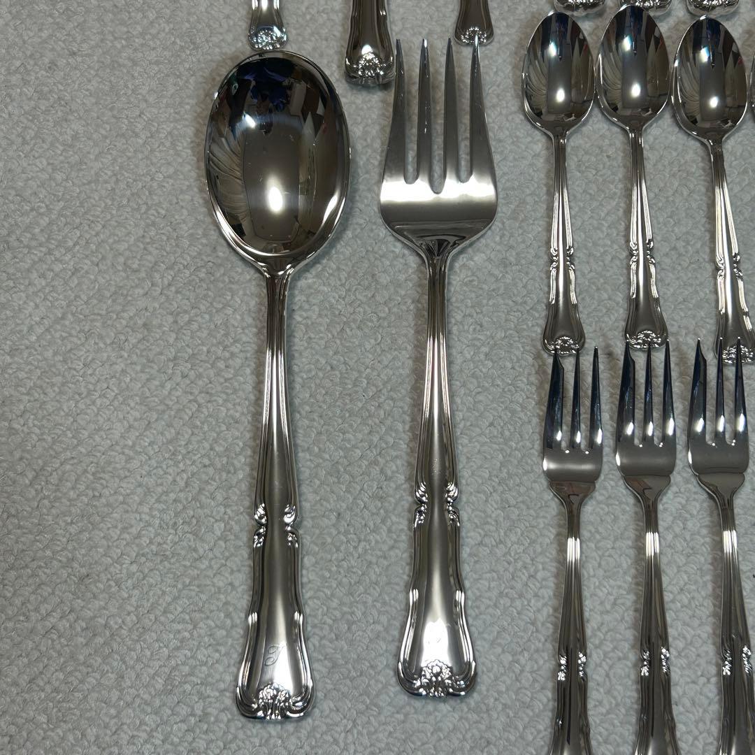 新品未使用品　WAKO　銀座和光　銀仕上げ　カトラリーセット　11種類　41本