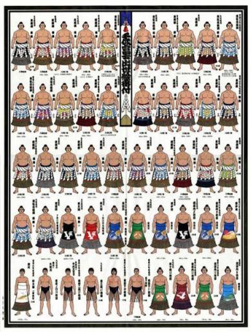 正規品◾️千代の富士出世絵番付✨復刻版！相撲 力士 横綱 希少品 限定