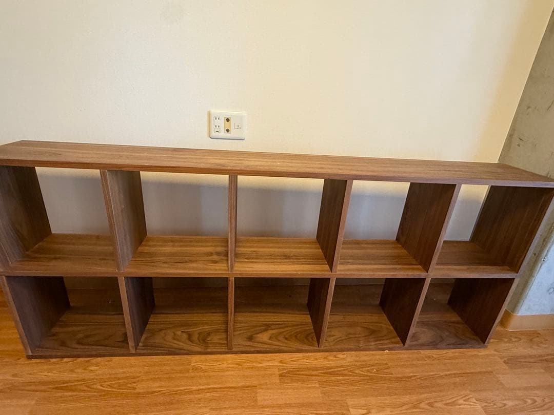 ▪️2025年購入、送料込み▪️無印　スタッキングシェルフ　2×5段　ウォールナット