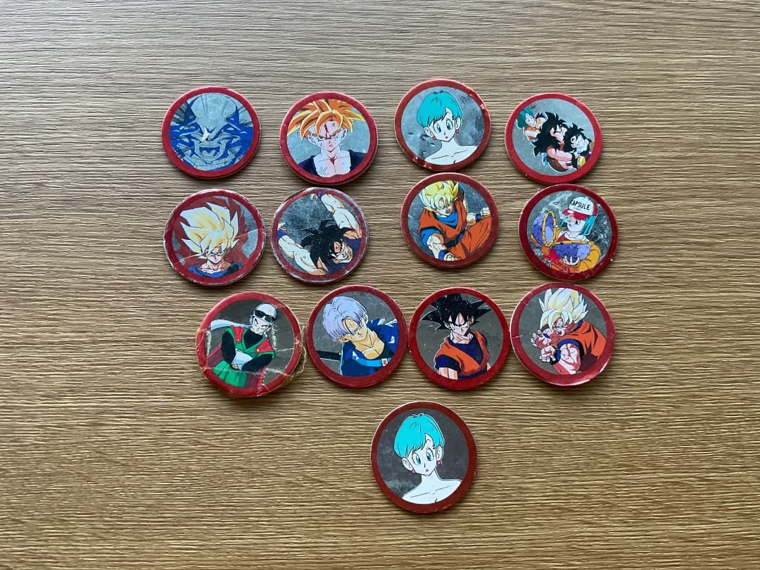 ☆バラ売り可能☆ 丸型・面子・めんこ・メンコ・赤☆ドラゴンボール