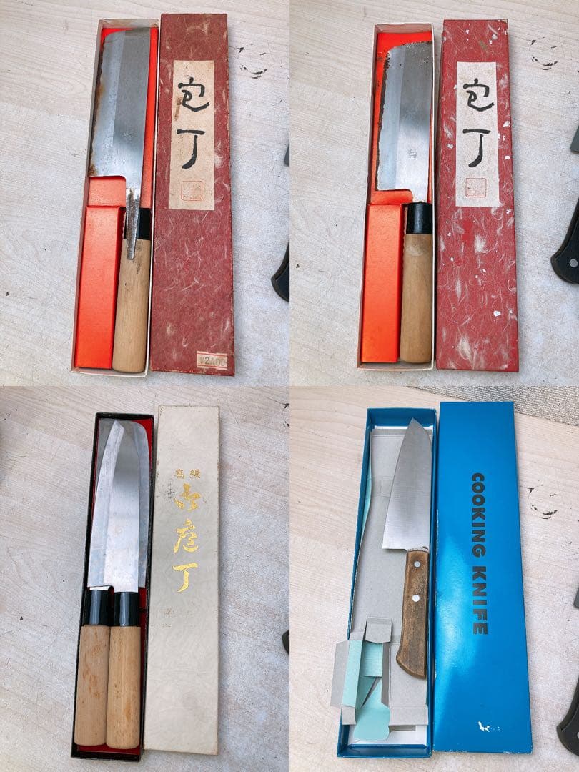 ジ*フ様 箱入り包丁 17箱 まとめ売り★濃州孫六 石鍋シェフ 田村魚菜 三徳