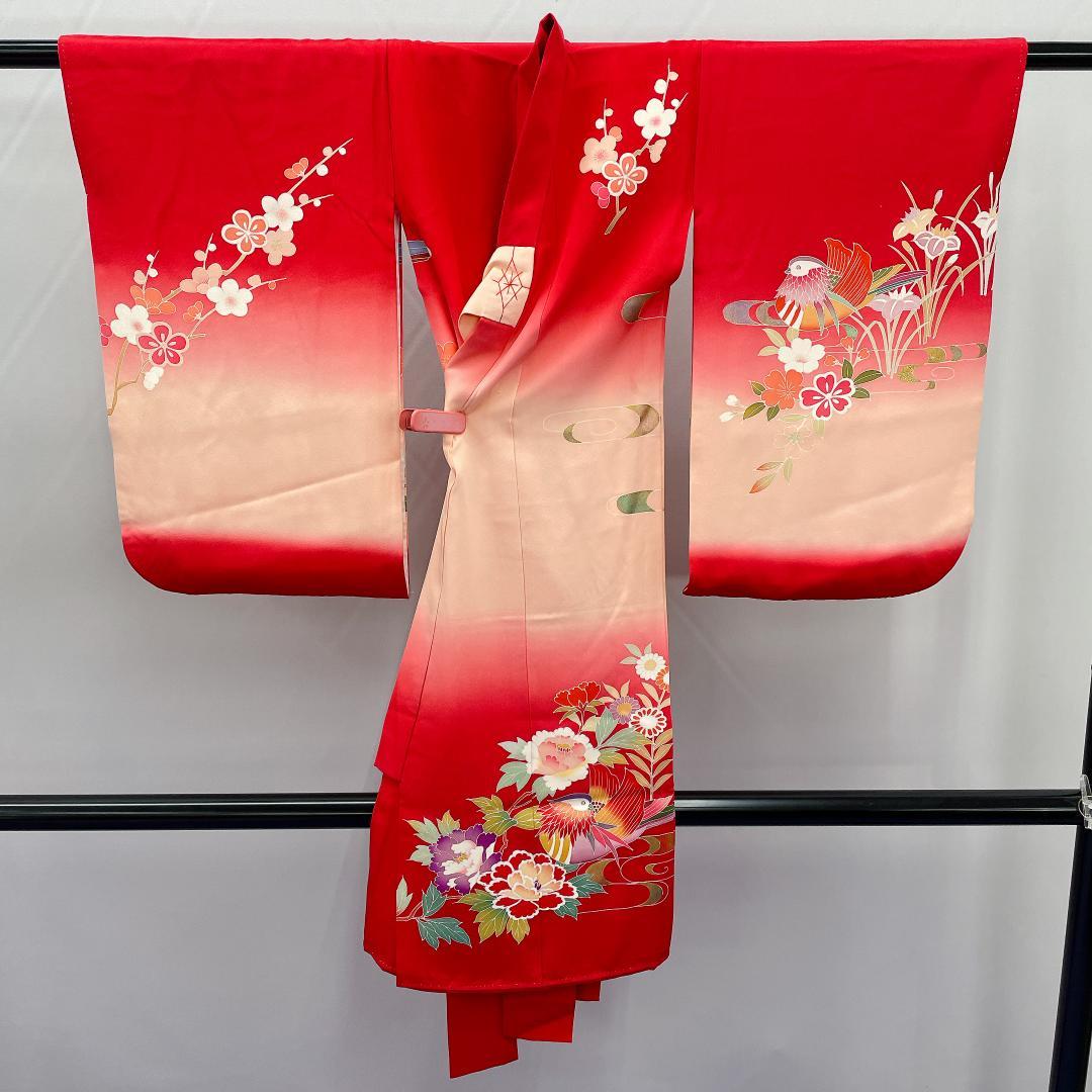 Y★3974★ 子供着物 襦袢付き 一つ身 女の子 七五三 3才