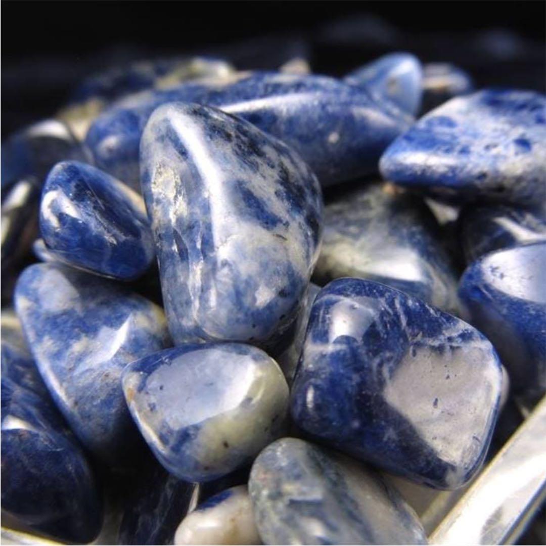 ★特選一石★夢✳︎目標サポーター♡意思の石【ソーダライト『方曹達石』さざれ】❤️