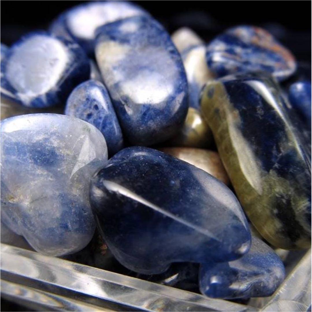 ★特選一石★夢✳︎目標サポーター♡意思の石【ソーダライト『方曹達石』さざれ】❤️