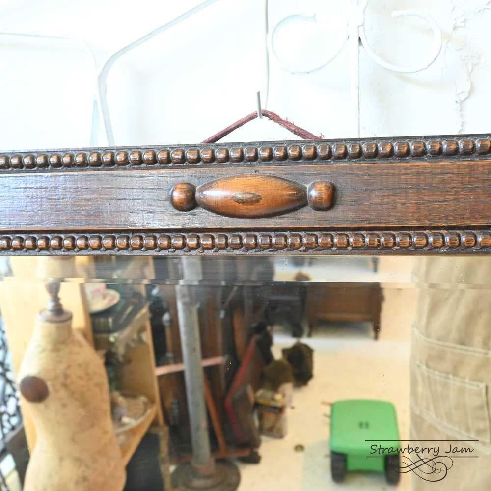 L3705-254 英国アンティーク オーク 壁掛けミラー ミラー インテリア