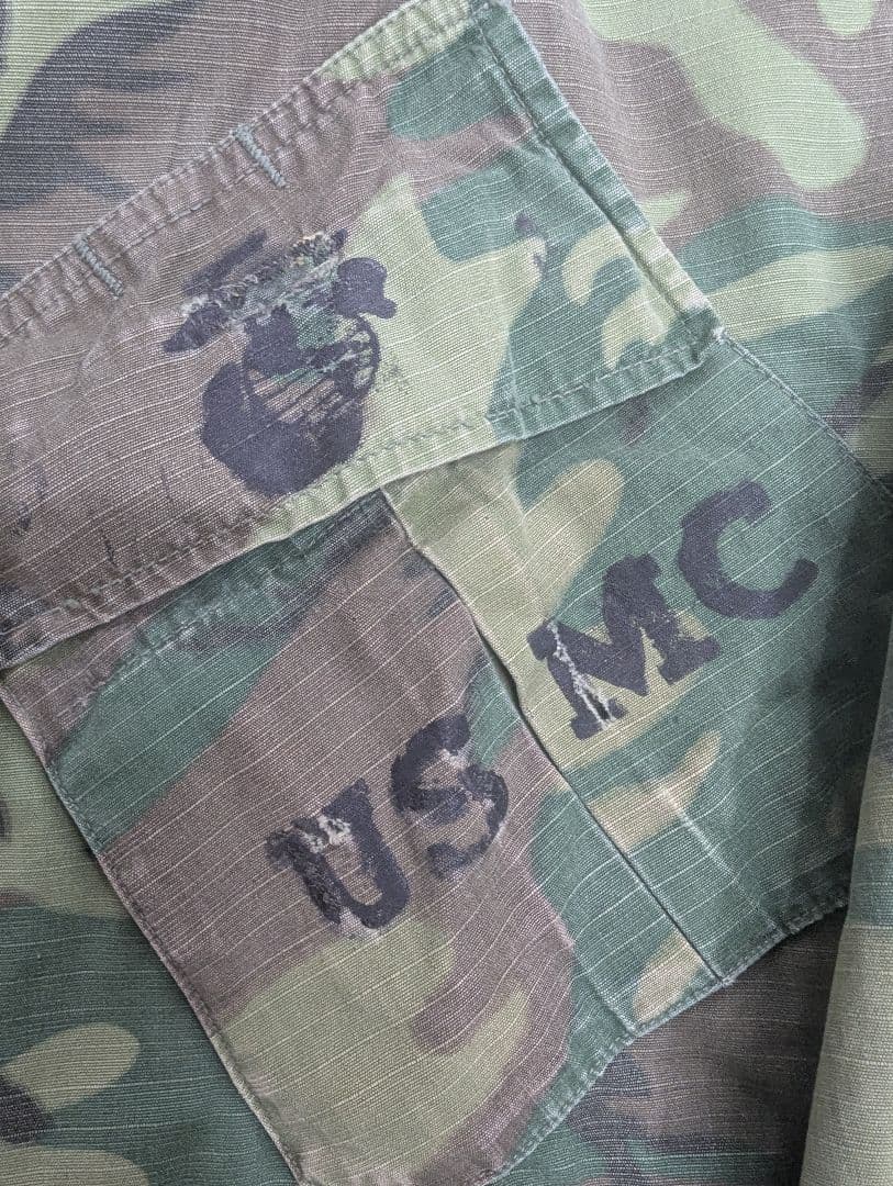 米軍実物 ベトナム戦争 ERDL グリーンリーフ ジャングルファティーグ M-L
