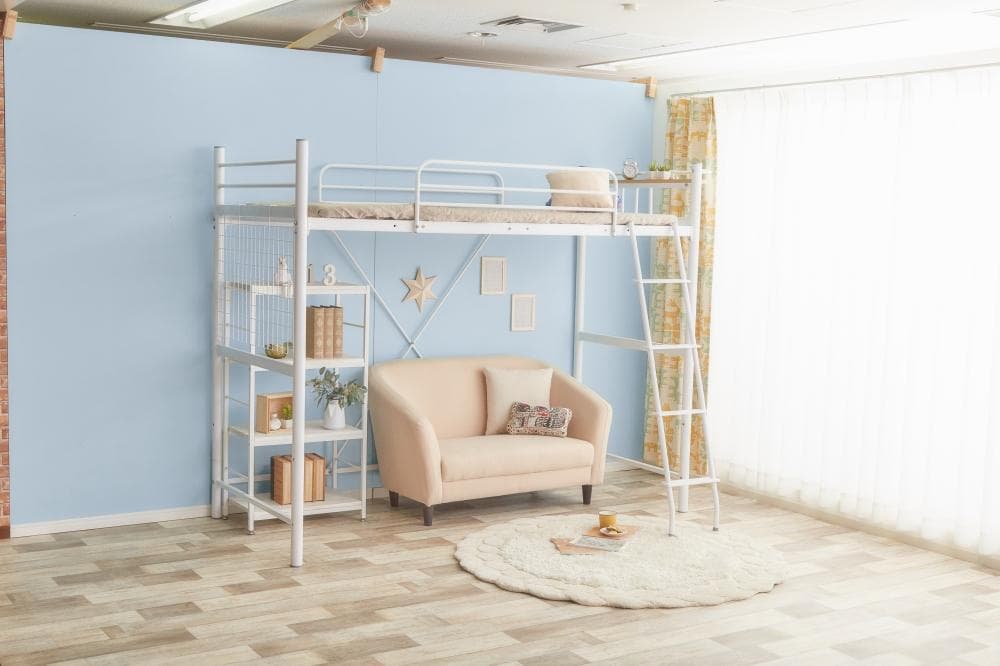 【新品・送料無料】【シングル】 Pionnier ロフトパイプベッド