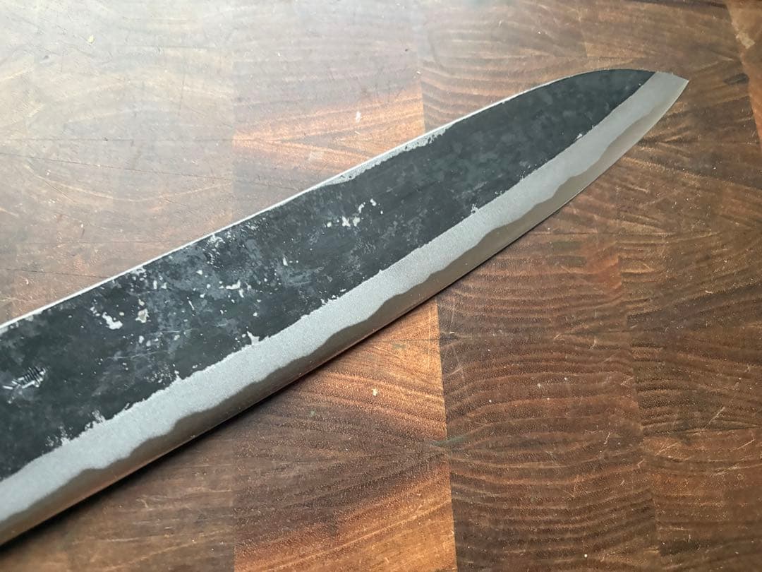 土佐打刃物　青2 和　牛刀　240mm 包丁　8寸　黒打　霞　手打　青紙