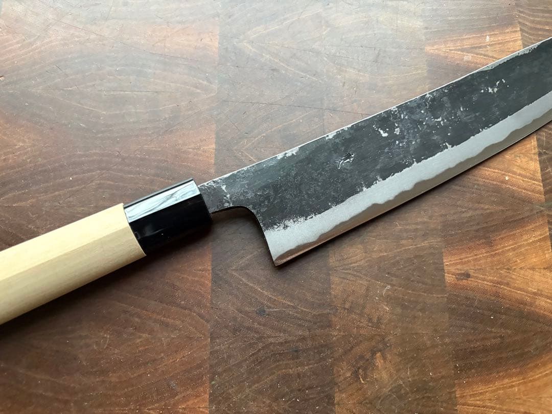 土佐打刃物　青2 和　牛刀　240mm 包丁　8寸　黒打　霞　手打　青紙