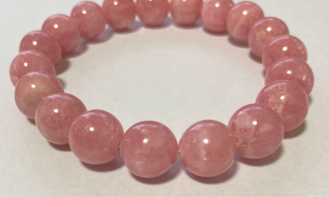 天然石　インカローズのブレスレット