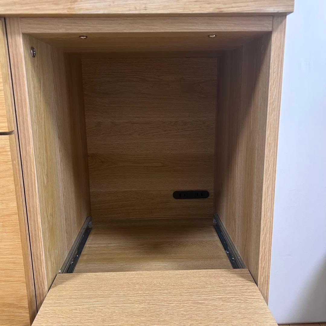 unico LOMキッチンカウンター　W1000 setF オーク材　ステンレス