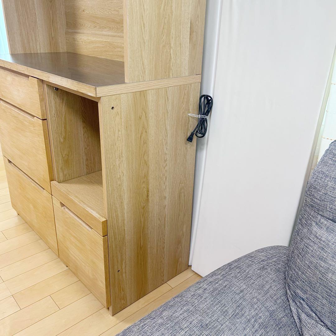 unico LOMキッチンカウンター　W1000 setF オーク材　ステンレス