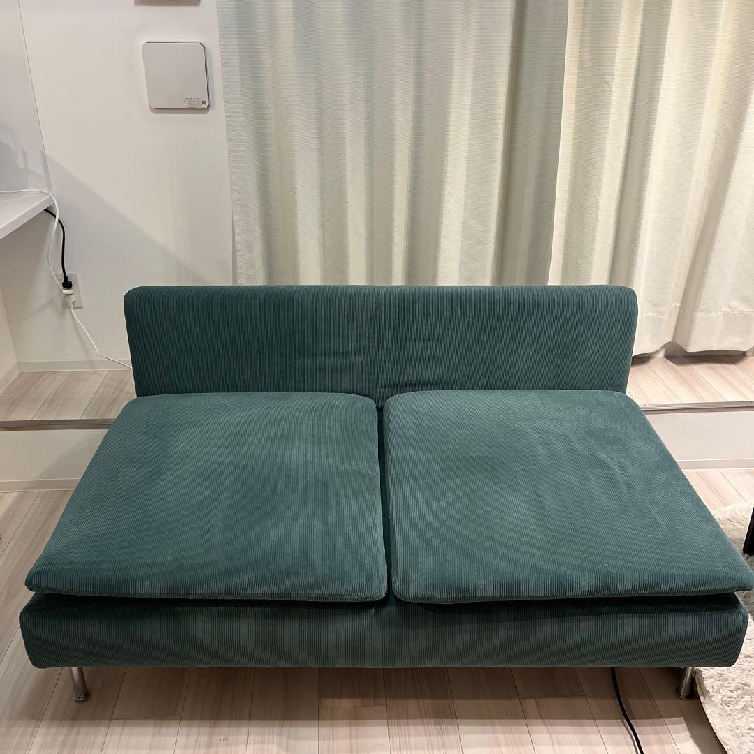 ⭐︎カバー2色付き⭐︎IKEA ソーデルハムン ソファ ダークグレー/グリーン