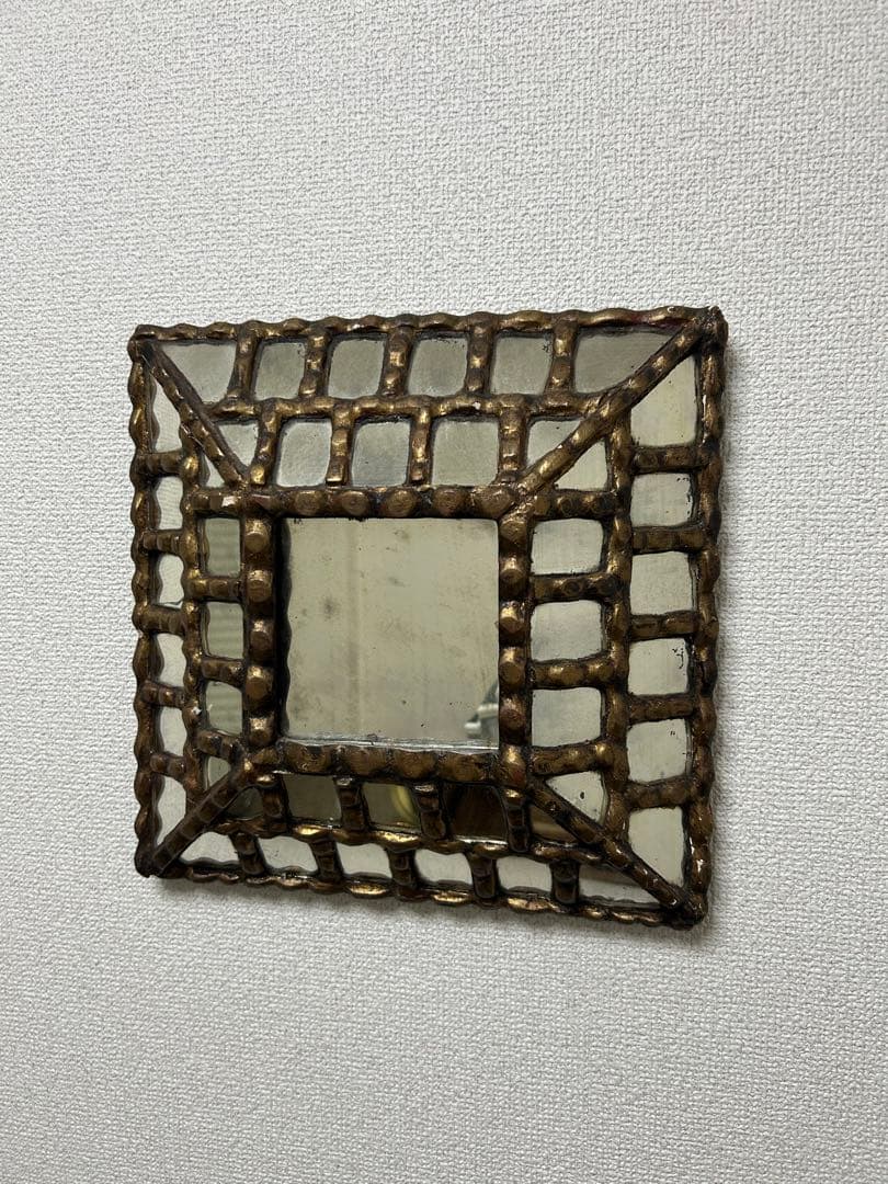 40's アンティーク ミラー 鏡 一点物 ビンテージ ウォールミラー