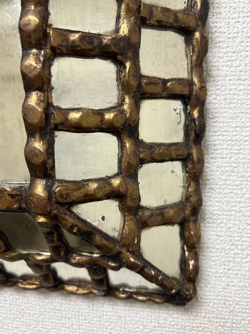 40's アンティーク ミラー 鏡 一点物 ビンテージ ウォールミラー