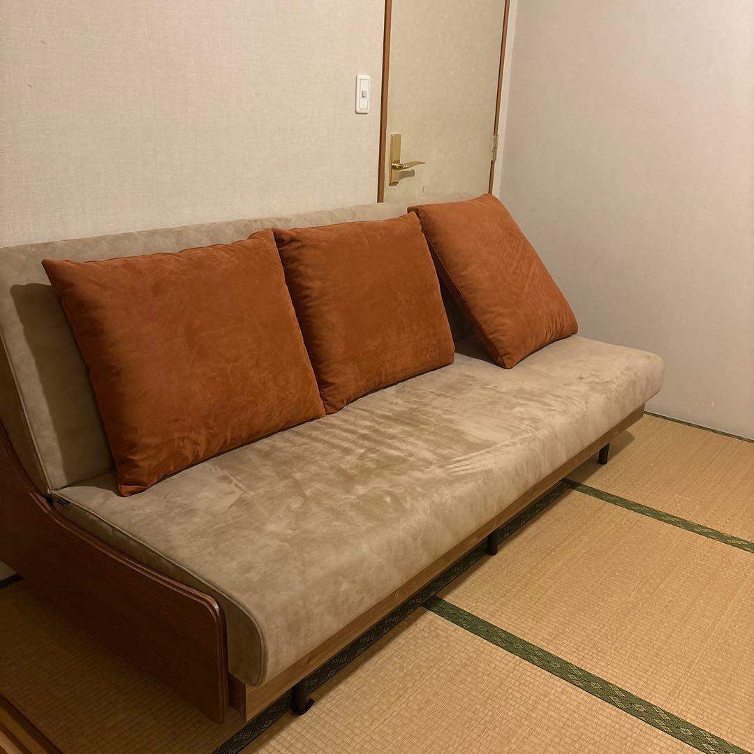 モーブル 大型ごろ寝ソファ 200cm リビング　和室対応　極美品