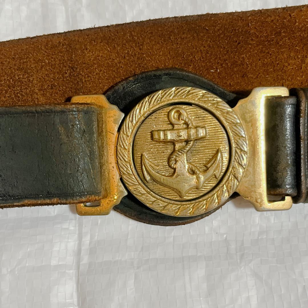 当時物 実物 旧日本軍 海軍下士官用 剣帯 革ベルト - メルカリ