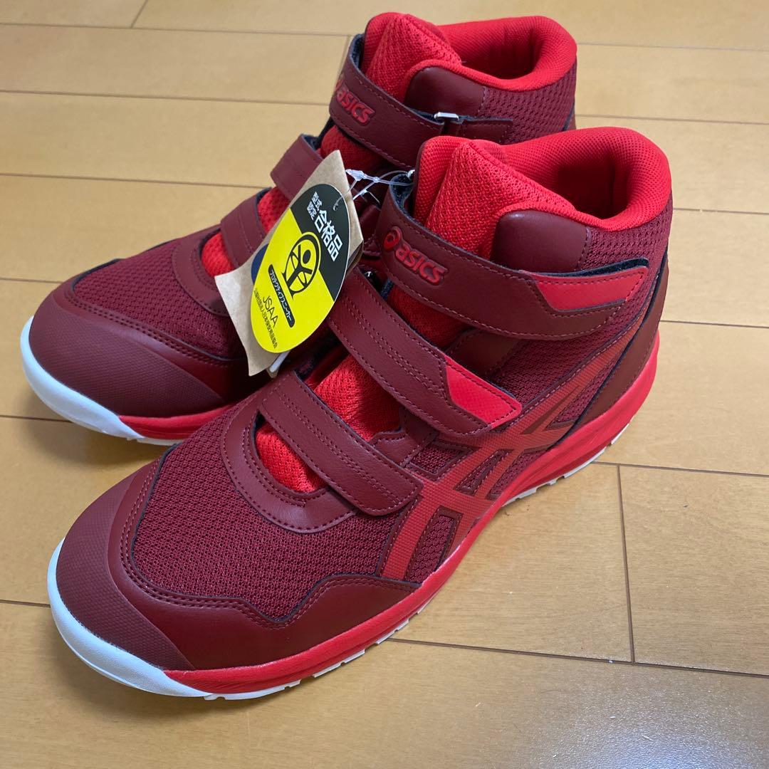 新品未使用　アシックス 安全靴　cp216 28cm 赤 クラシックレッド