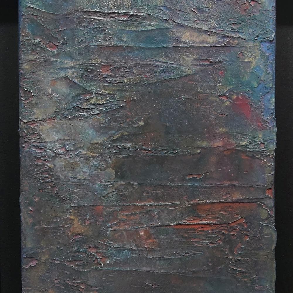 内野隆文　絵画　抽象画　サムホール　キャンバス　現代美術　アート作品　真作