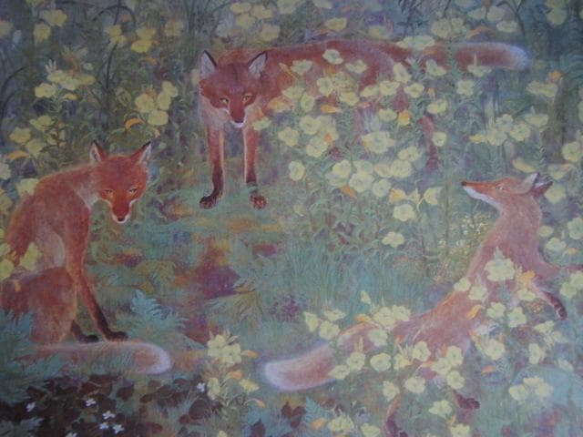 内海泰、【野】、希少な額装用画集より、新品額装付、状態良好