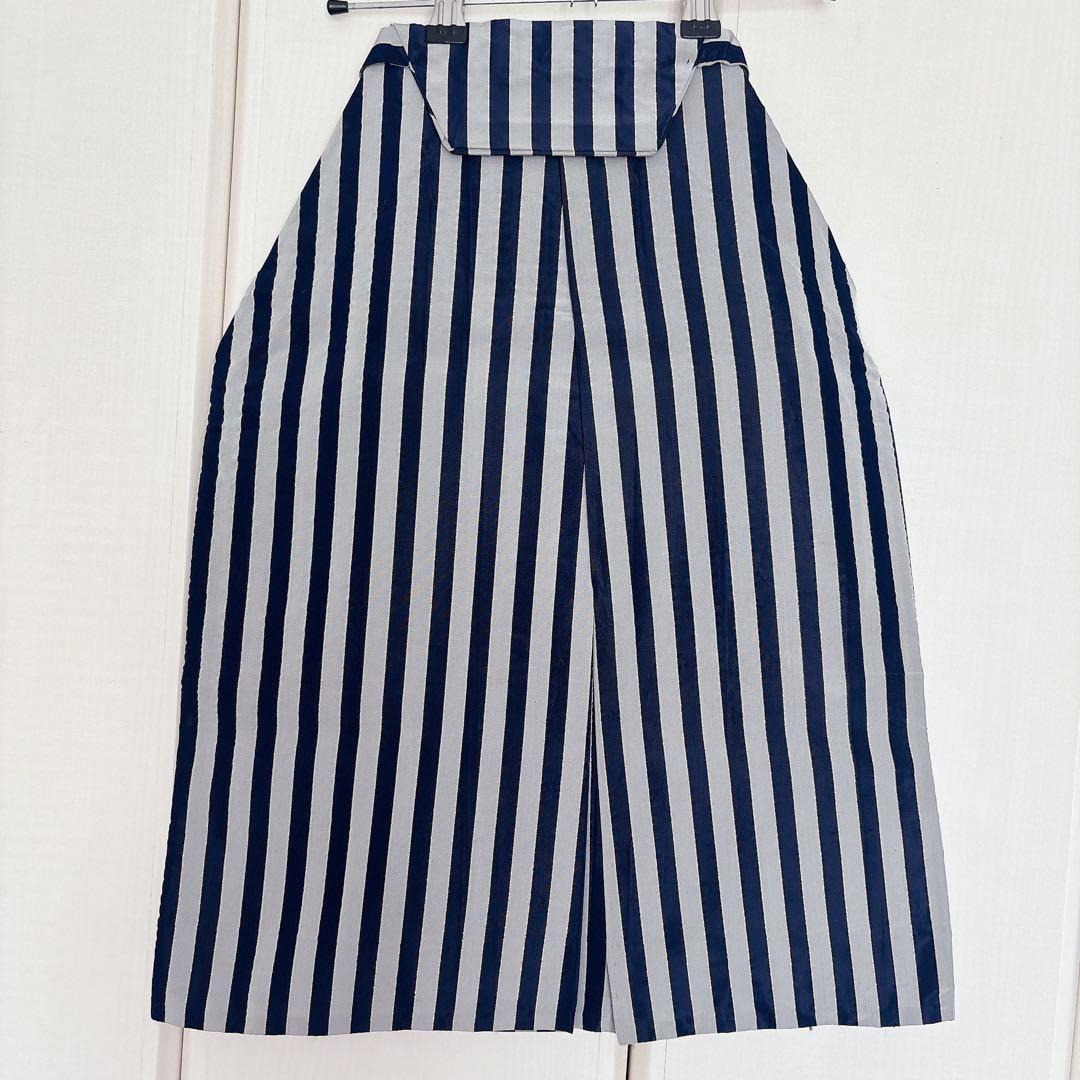 七五三　５歳　男の子　男児　正絹着物　袴　セット　子供着物　青　紺　雪駄　角帯