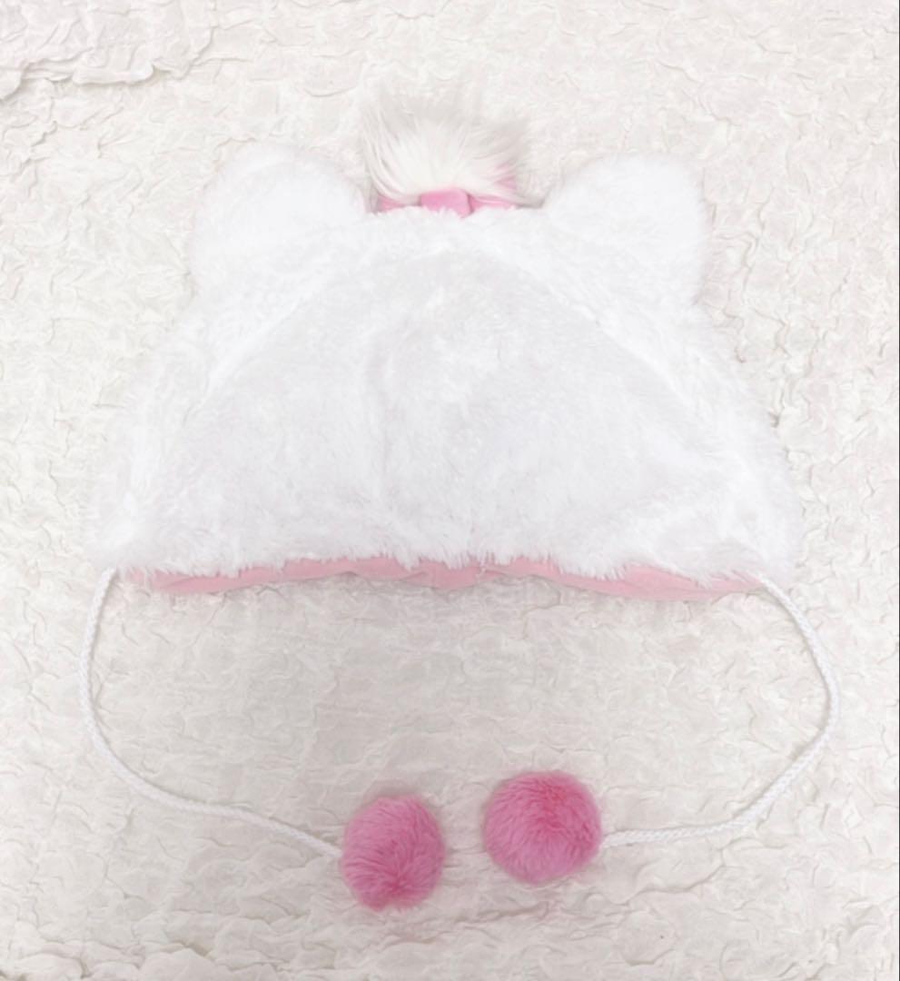 ディズニー ファンキャップ マリーちゃん ミニー ヒョウ柄 ピンク