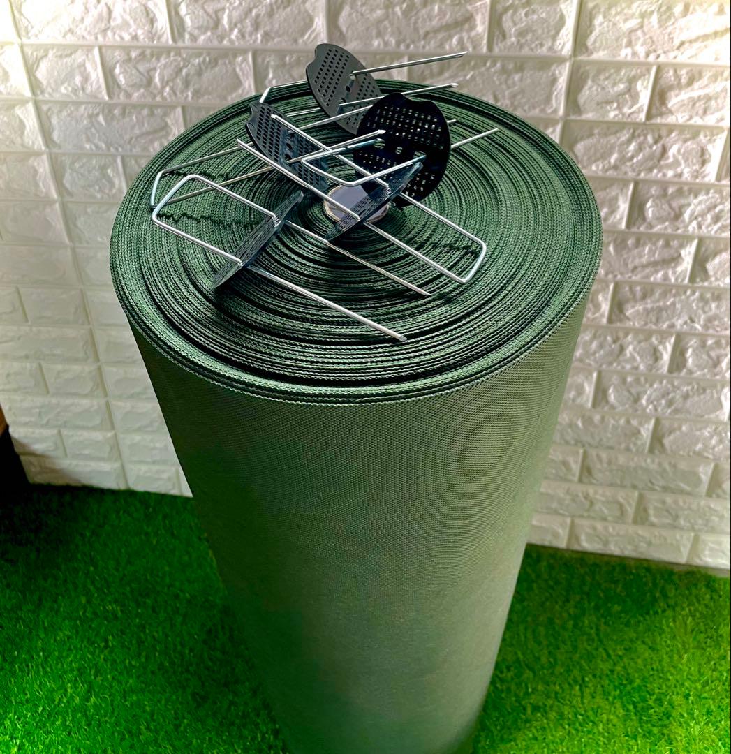 除草シート雑草対策シート耐久性約8年1m×50mUピン100個セット付き