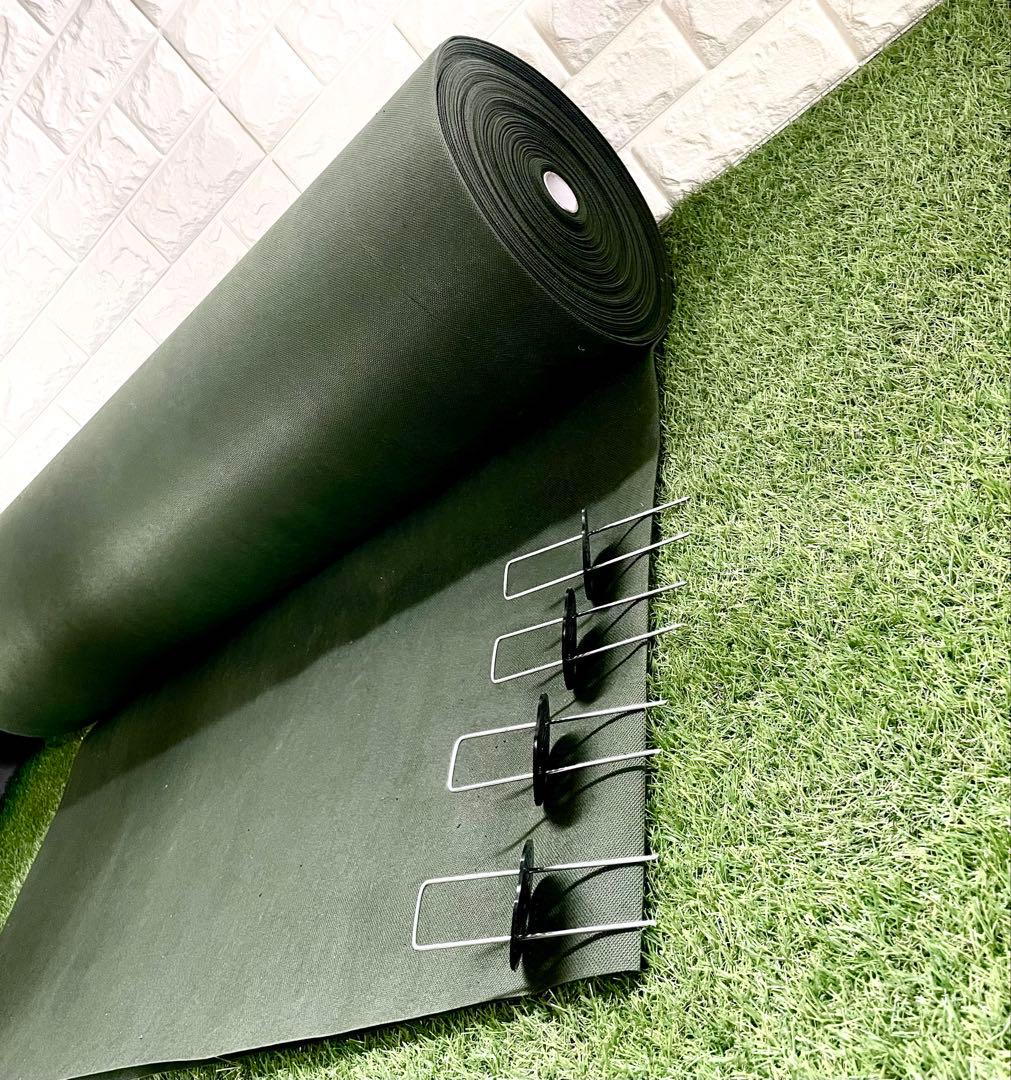 除草シート雑草対策シート耐久性約8年1m×50mUピン100個セット付き