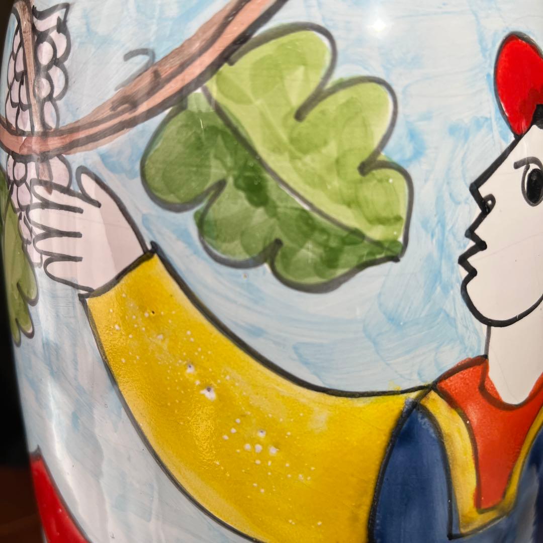 レアNINO PARRUCCAニーノ パルッカ 陶器花器(大)イタリア シチリア