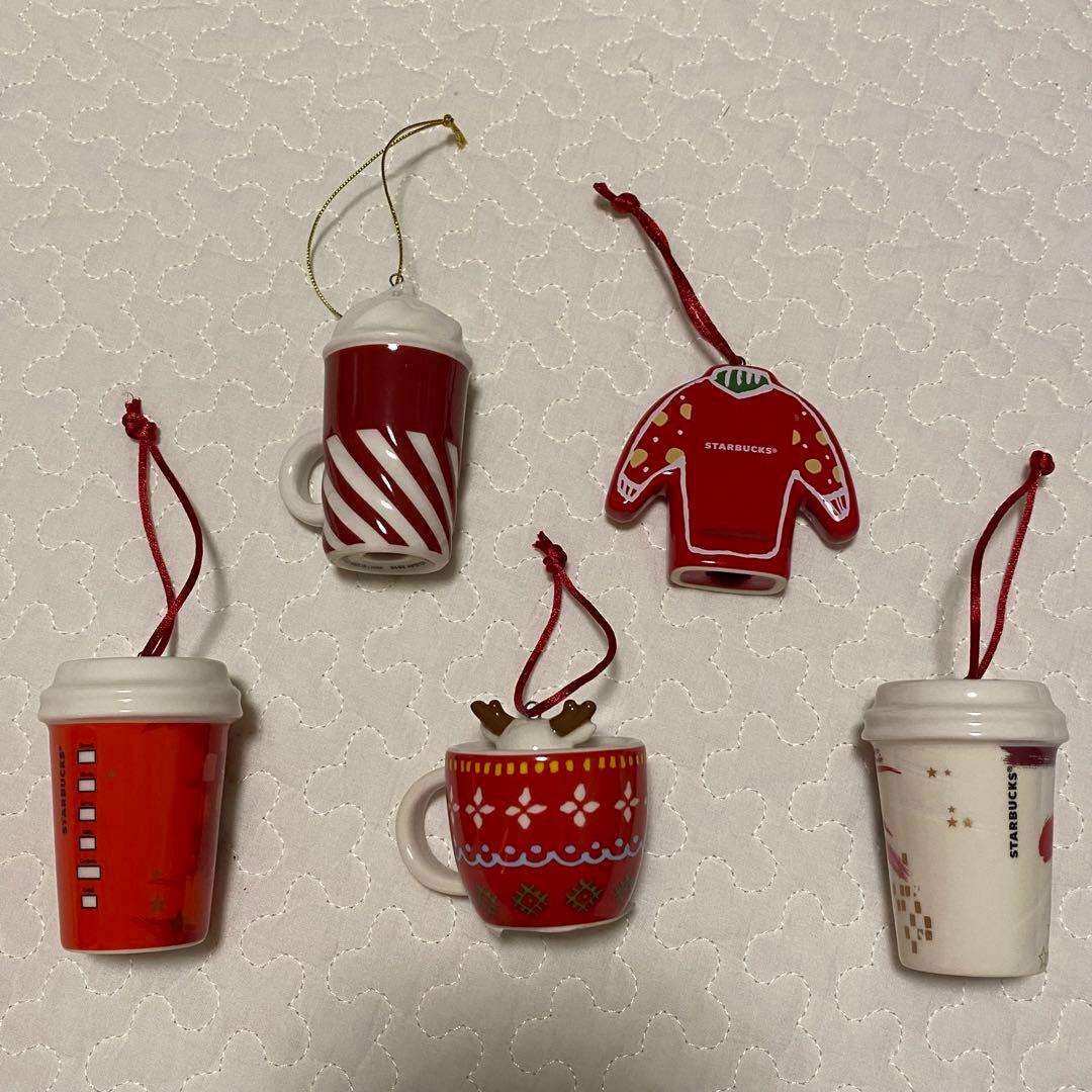 スターバックス スタバ クリスマス オーナメント 5個セット - メルカリ