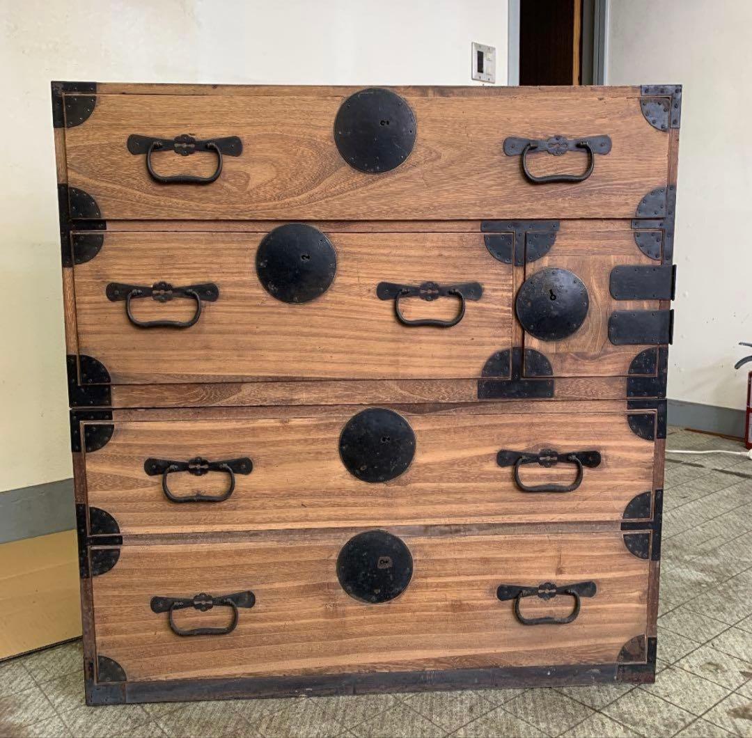 古民具　桐和箪笥　二分割式　アンティーク