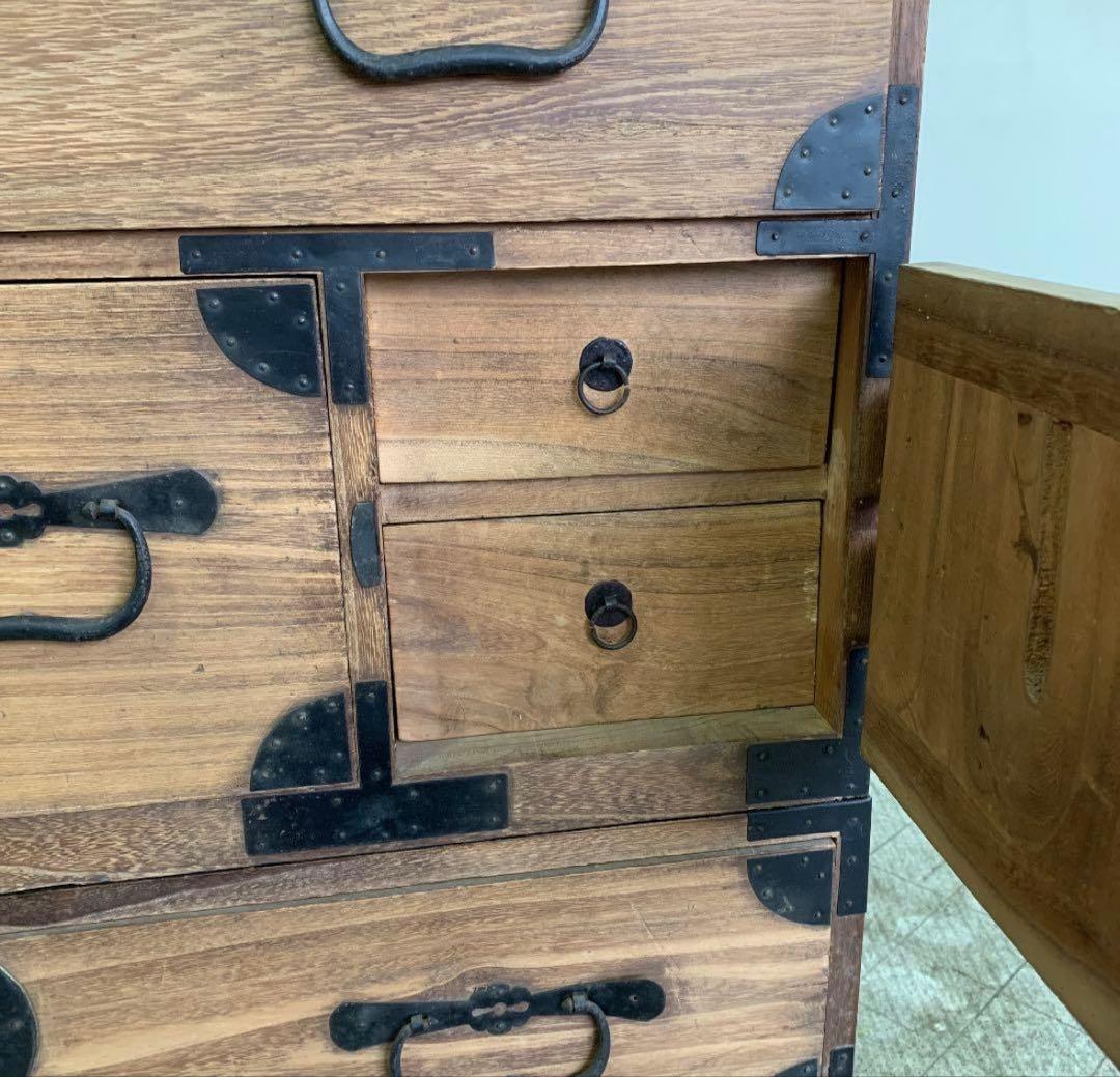 古民具　桐和箪笥　二分割式　アンティーク