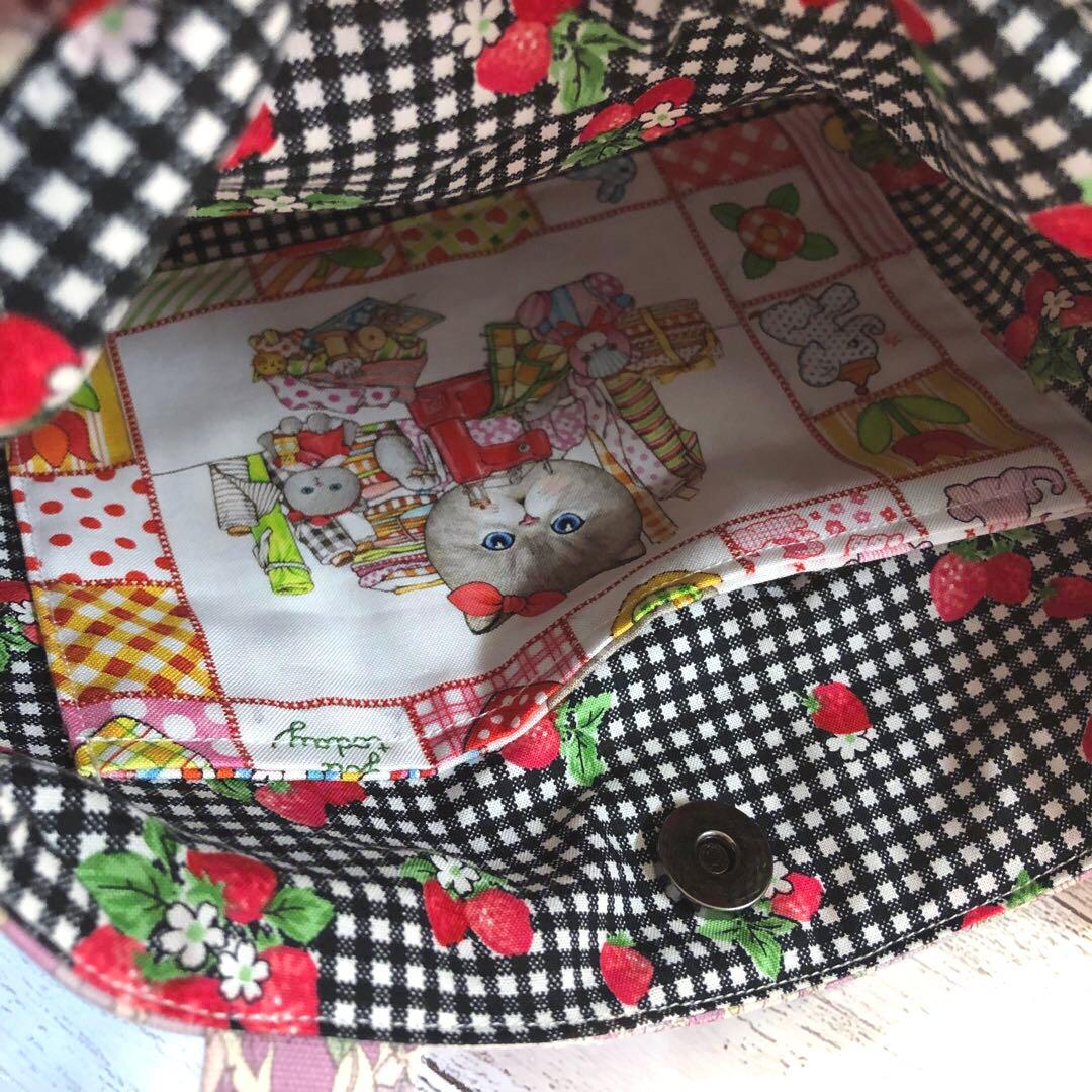 ダーツ入りバッグ※コヤンイサムチョン※ パープル小花柄　バレリーナ