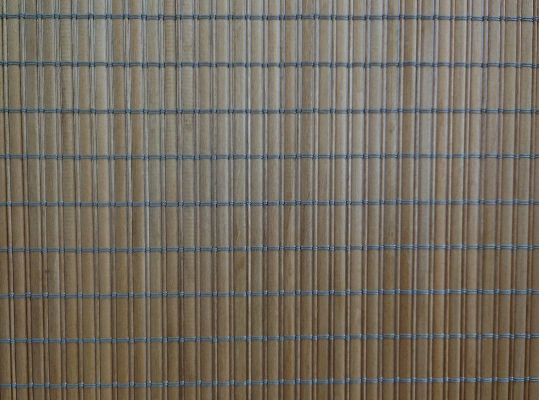 簾調衝立#間仕切り#衝立　ライトブラウン木簾使用　シンプル１枚式衝立