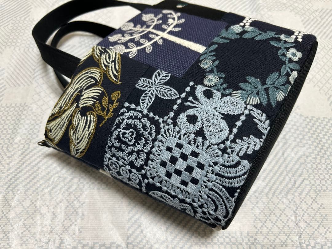 ハンドメイド ミナペルホネン パッチのオーバルトート(S) - メルカリ