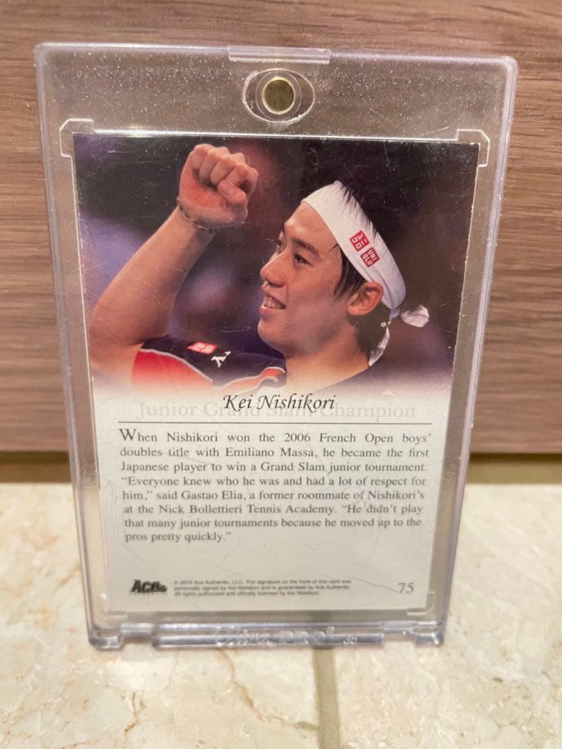 ACE 2012 錦織圭 AUTO PURPLE テニスカード - その他新 デザイン