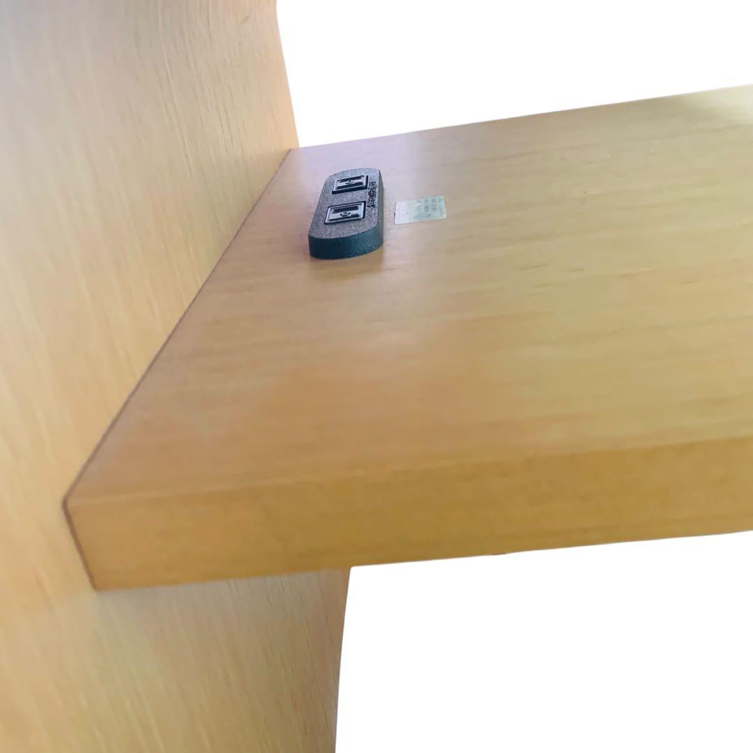 未使用級‼️カリモクセンターテーブル　コンセントキャスター付引き取りOK