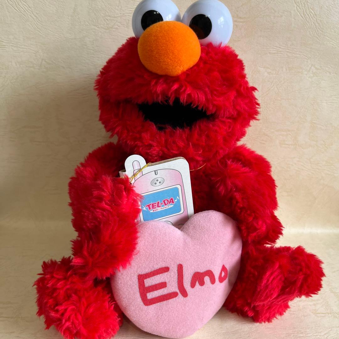☆レア品☆ セサミストリート エルモ 着信ぬいぐるみ スマホホルダー