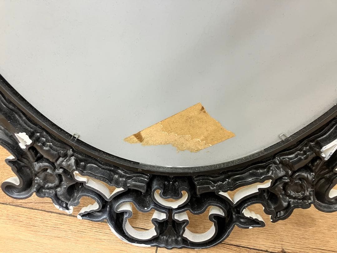 引取可　IKEA UNG DRILL ミラータイプ　ホワイト塗り　良品