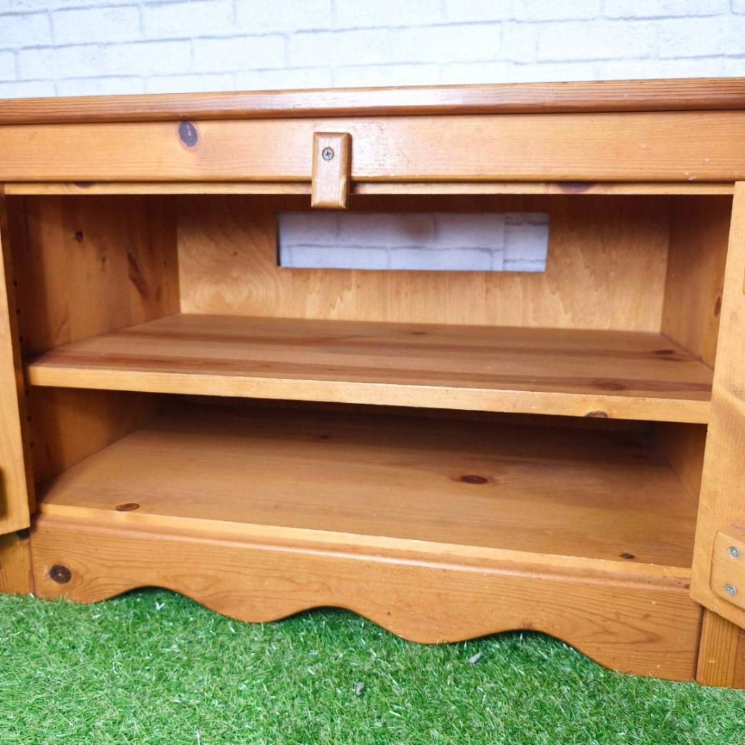 カントリー家具 ハート型 TV オーディオラック2段 木製